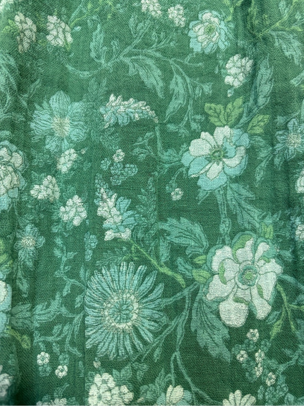 Free People Sweet Nothings Midi Dress L Forest Green Floral Cottagecore - Picture 9 of 9